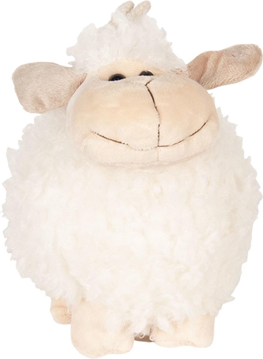 Clayre & Eef | Knuffel schaap 20 cm | Wit | 100% Polyester | LCGWTW0016